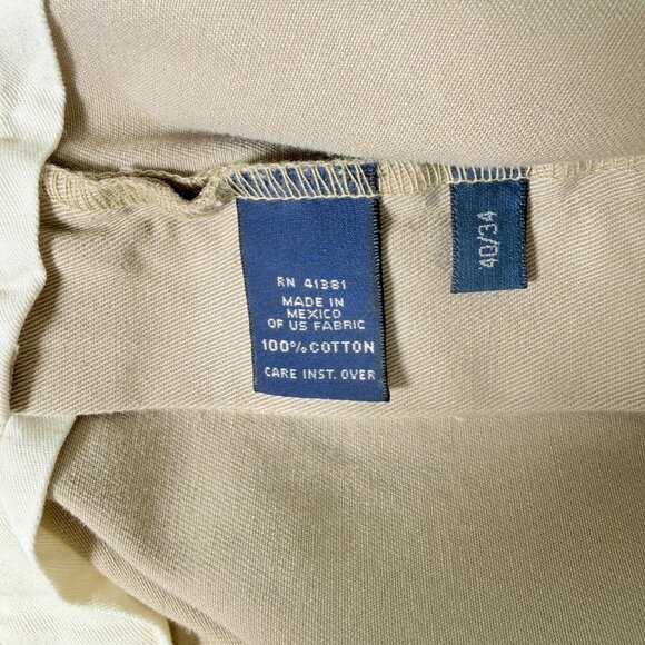 Polo Ralph Lauren Pleated Chino Andrew Pants Men's 40/34 (38/32) Cotton NWT - Picture 5 of 11